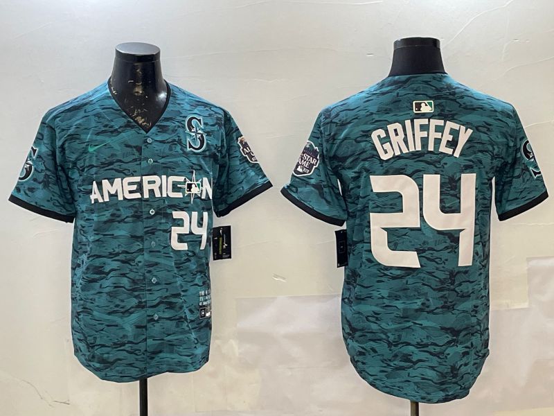 Men Seattle Mariners #24 Griffey Blue All star 2025 Nike MLB Jersey style 4